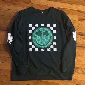 Green Graphic St. Patrick’s Day Women’s Sweater